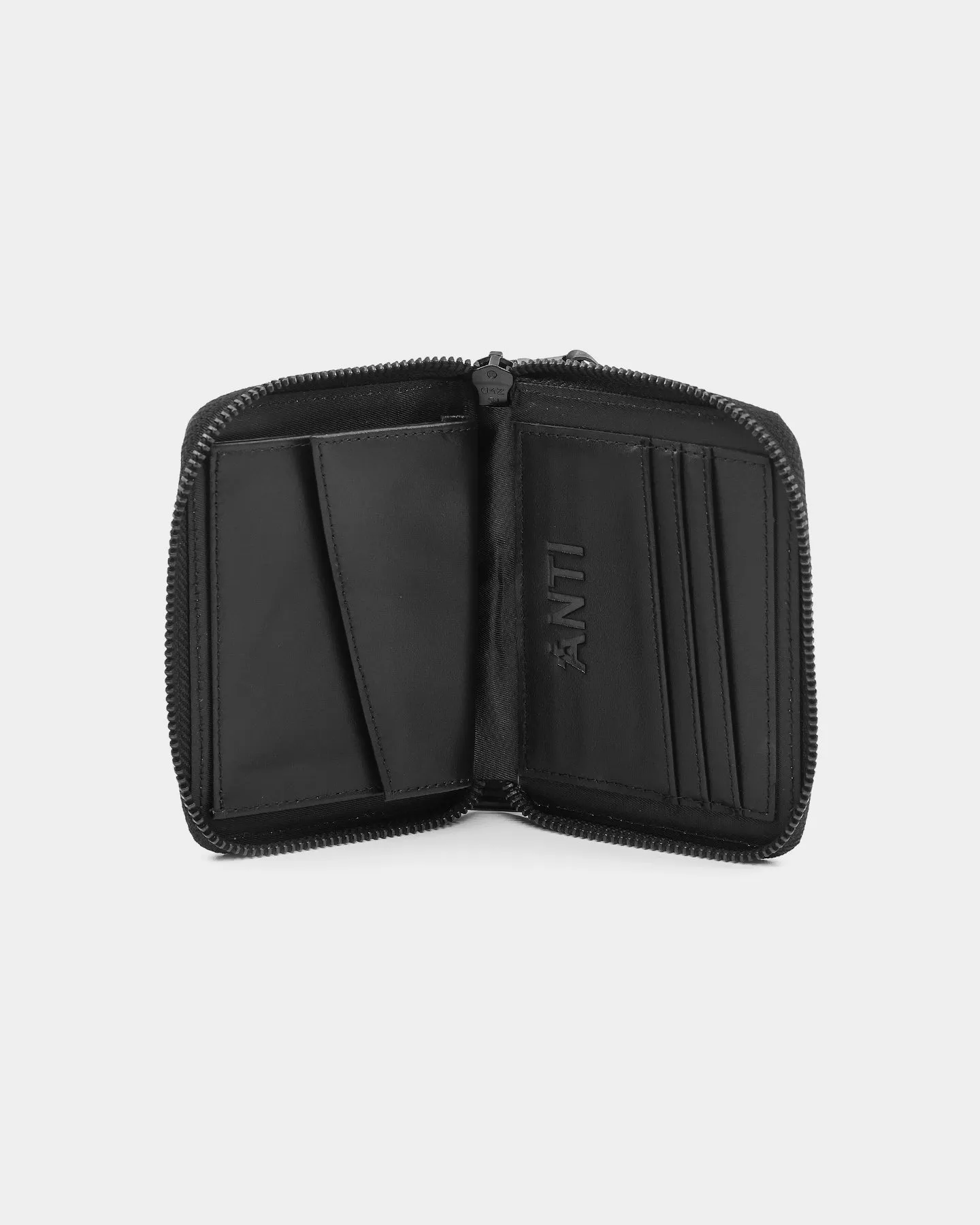 The Anti Order Military Zip Wallet Black/Black