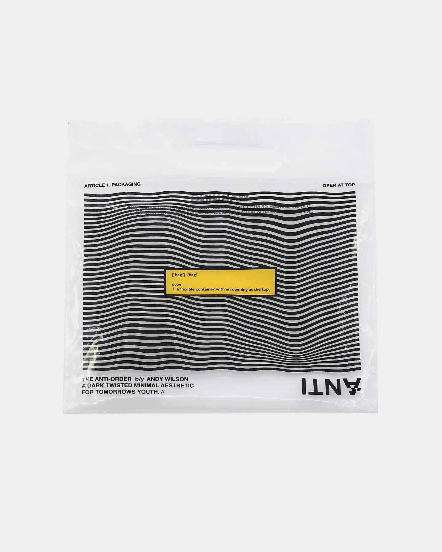 The Anti Order Military Zip Wallet Black/Black