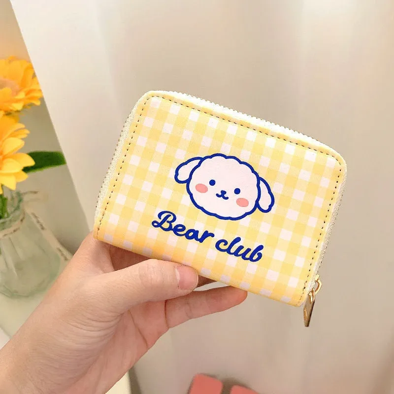 Tiny Plaid Animal Wallet