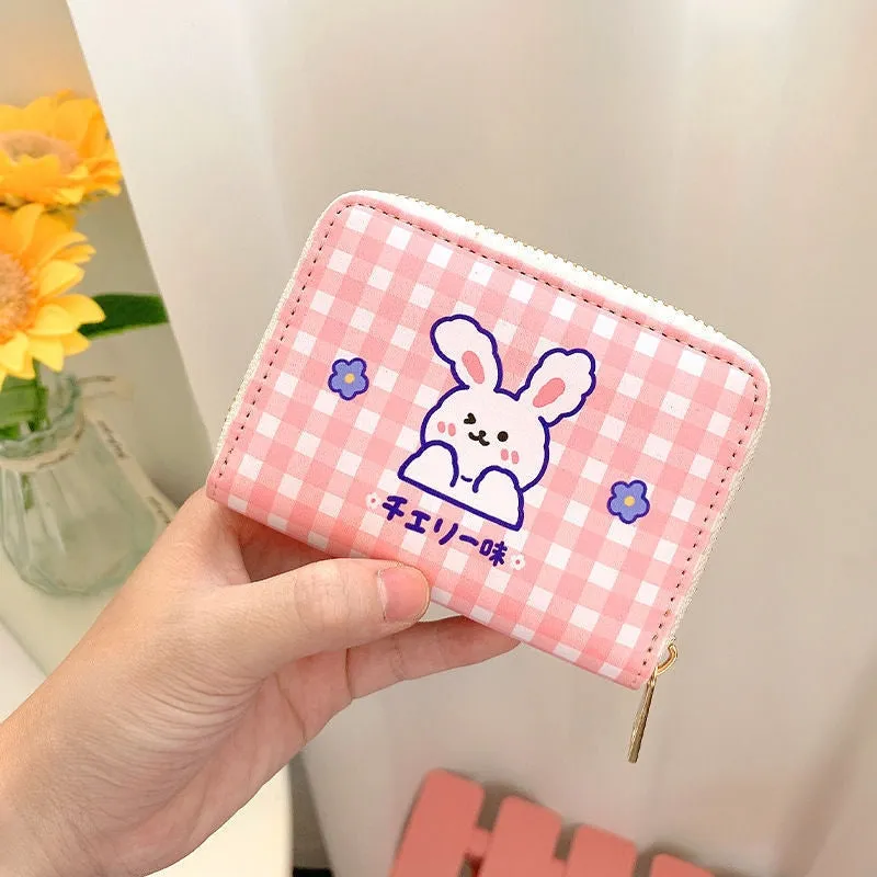 Tiny Plaid Animal Wallet