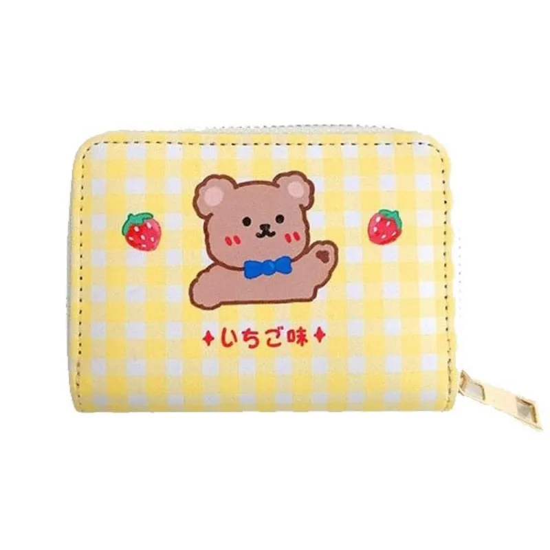 Tiny Plaid Animal Wallet