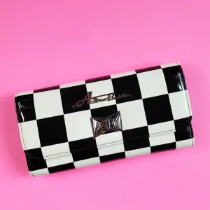 Tri-Fold Wallet in Checkerboard by Astro Bettie