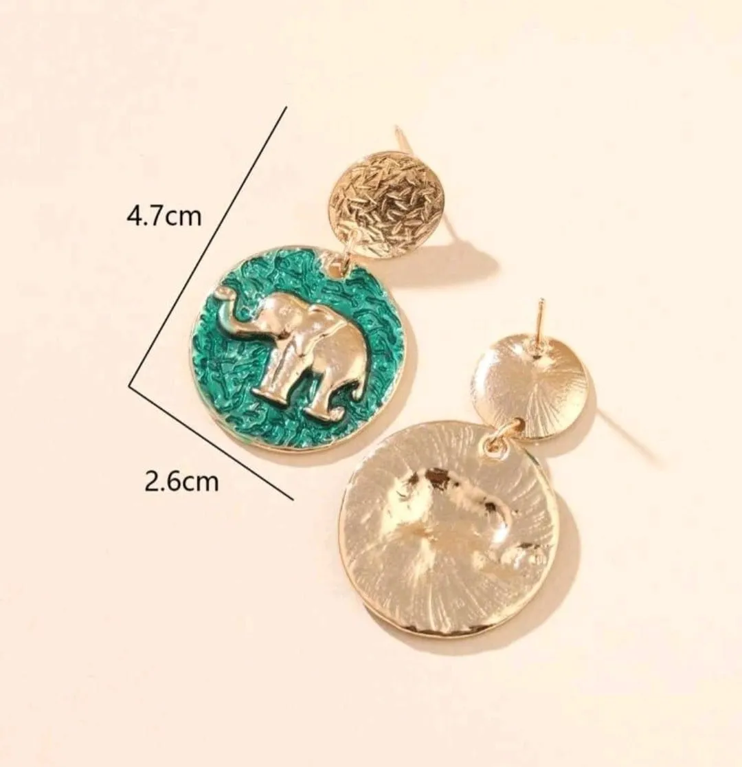 Up For An Adventure Round Modern Earrings
