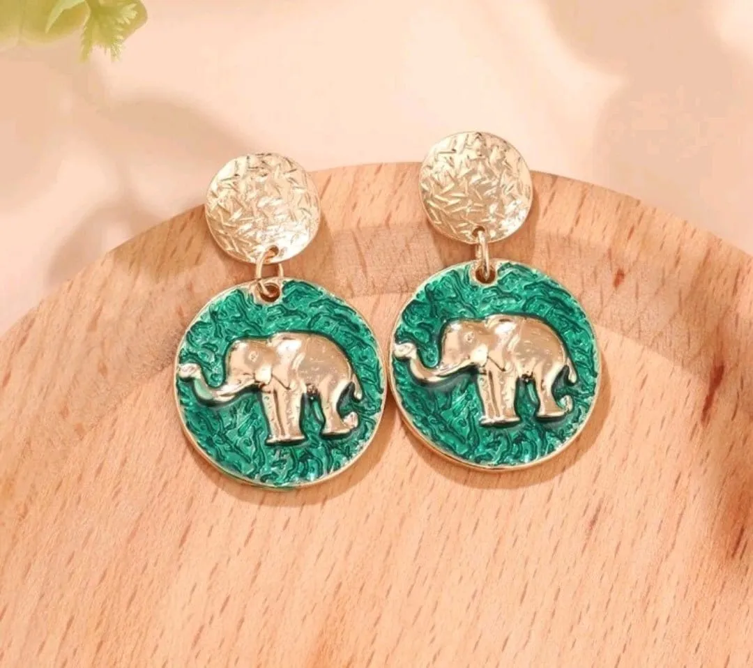 Up For An Adventure Round Modern Earrings