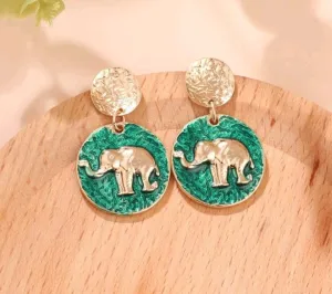 Up For An Adventure Round Modern Earrings