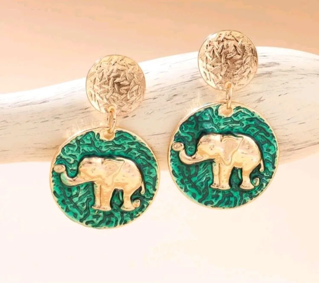 Up For An Adventure Round Modern Earrings