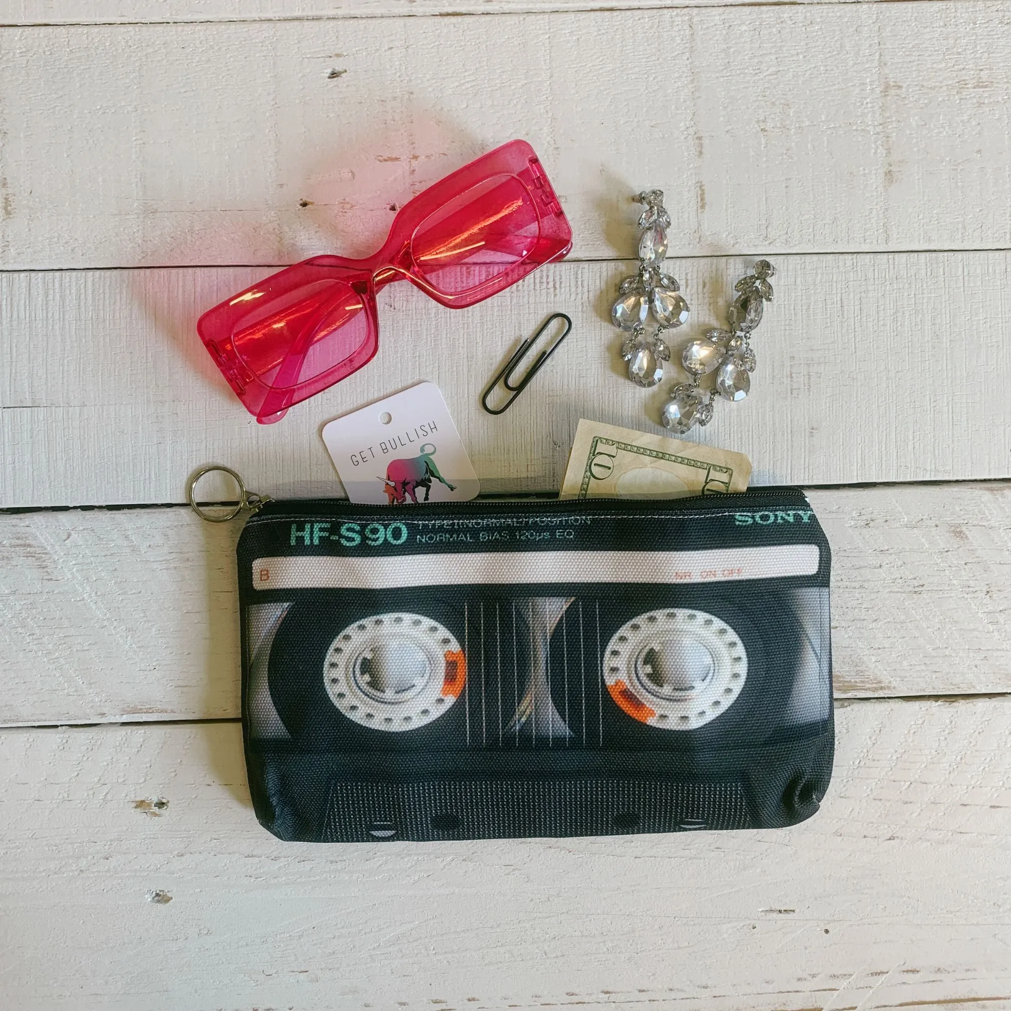 VHS Tape Zipper Pouch | Makeup Bag or Pencil Case