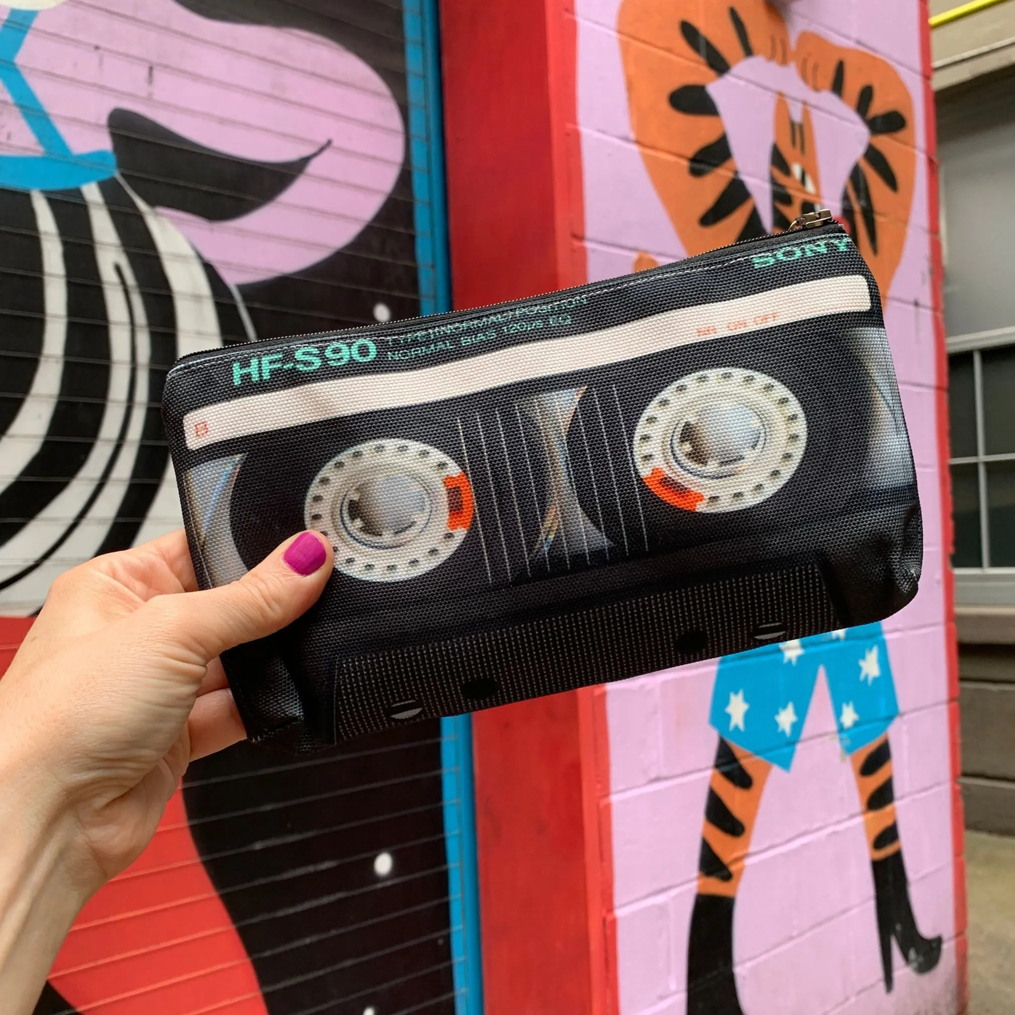 VHS Tape Zipper Pouch | Makeup Bag or Pencil Case