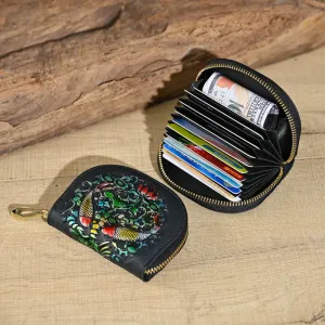 Vintage Animal Embossing  Leather Change Purses F608