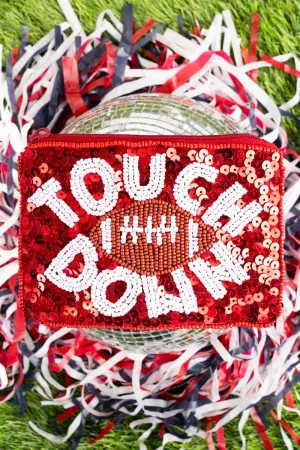 Viola Red 'Touchdown' Glimmering Coin Purse