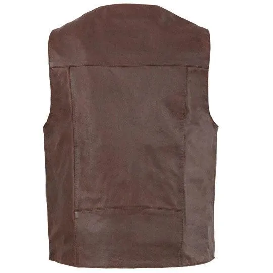 WESTERN PLAIN SIDE VEST FOE MEN'S