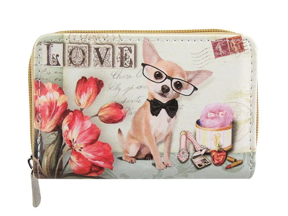 Womens Soft Faux Leather Printed Multi Purse Wallet Credit Card Coin Cash Holder