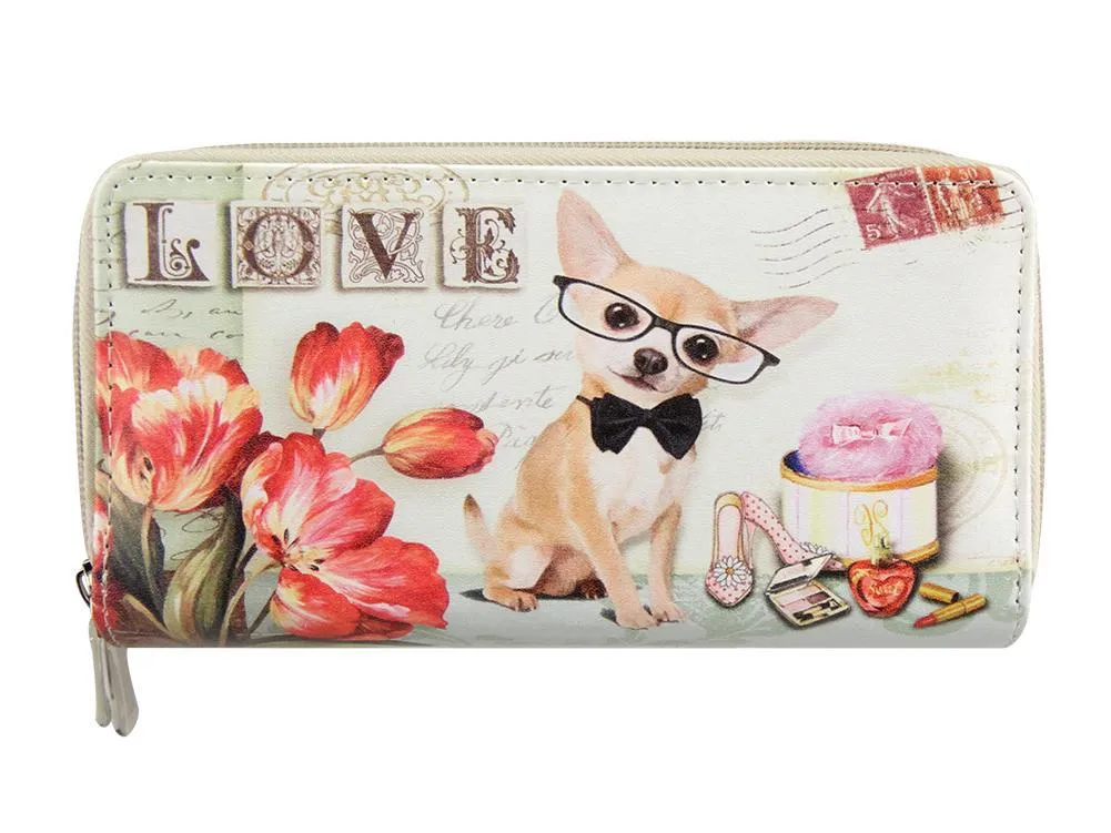 Womens Soft Faux Leather Printed Multi Purse Wallet Credit Card Coin Cash Holder