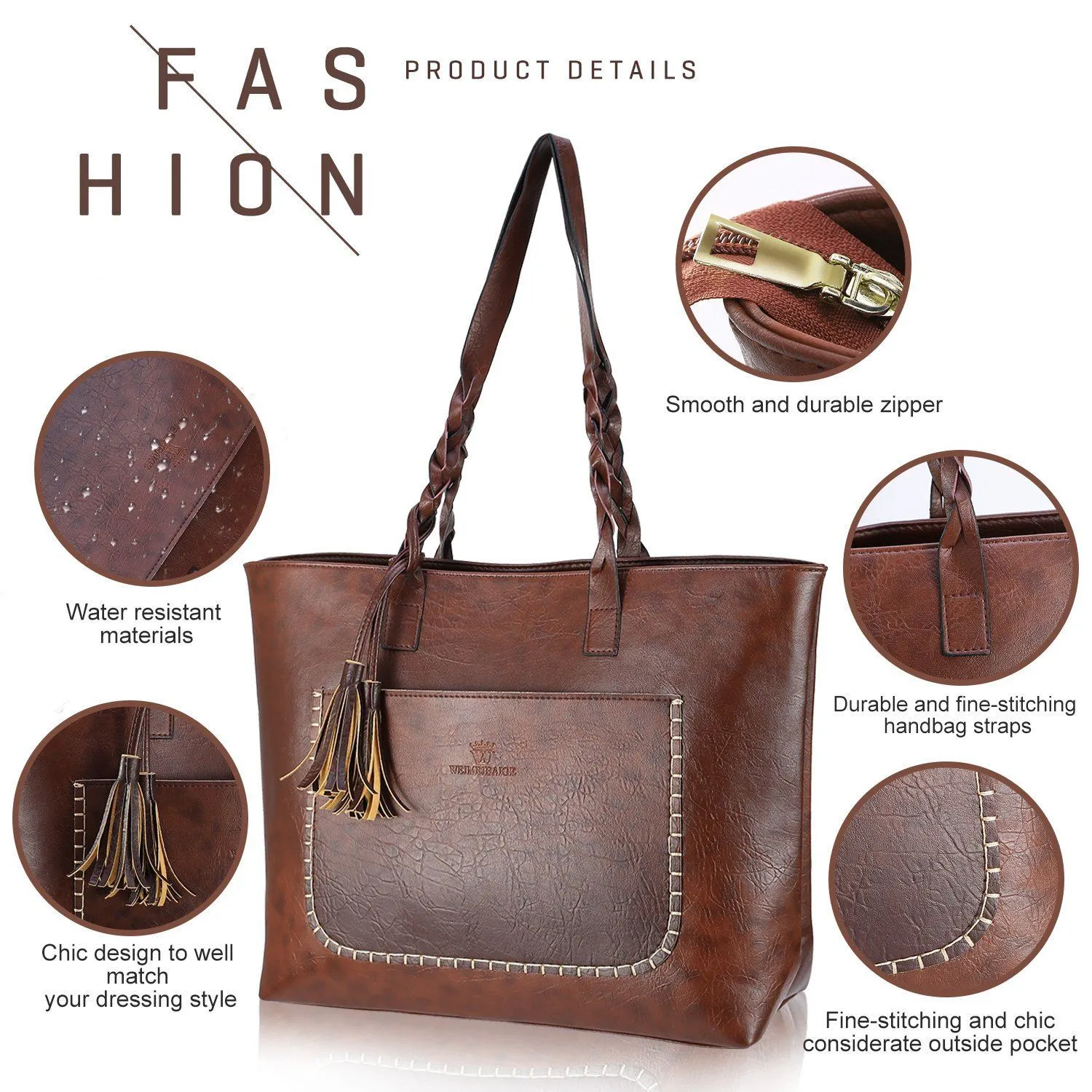 Women's Soft Leather Tote Bag
