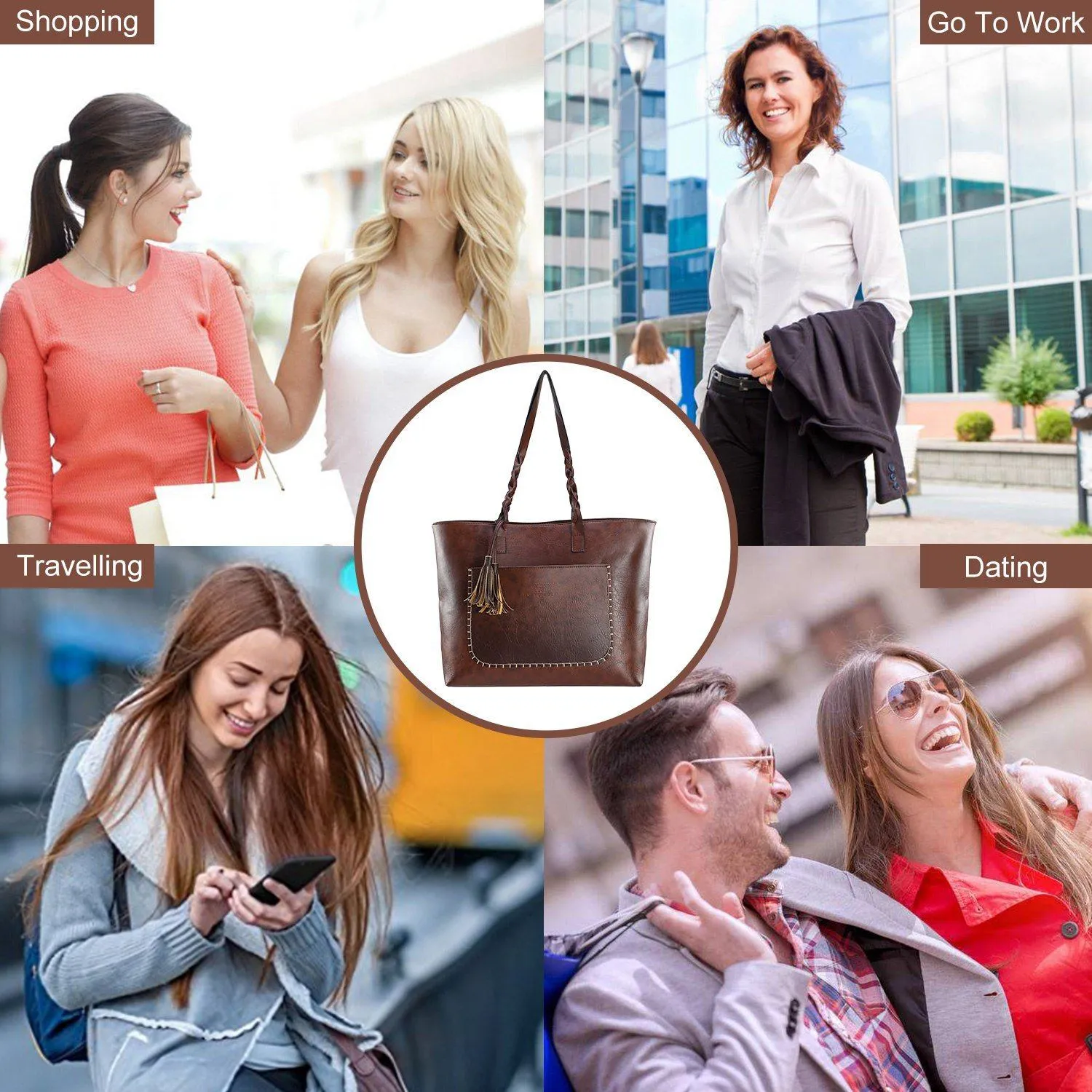 Women's Soft Leather Tote Bag